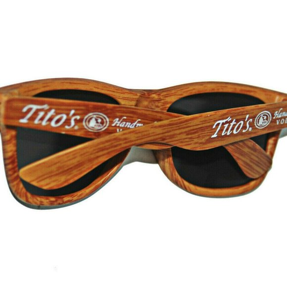 Tito Accessories - Tito's Handmade Vodka Woodgrain Sunglasses Unisex  Polycar
